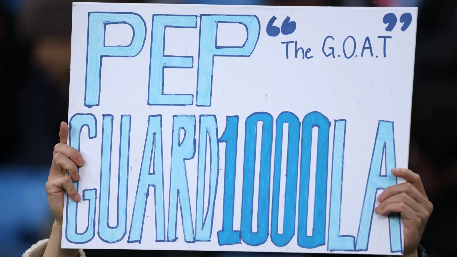 Fiesta total en el Etihad por los 1000 partidos de Guardiola como entrenador: GETTY