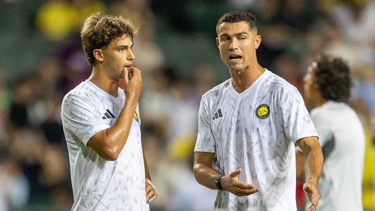 Disputa de goles entre Joao Félix y CR7.