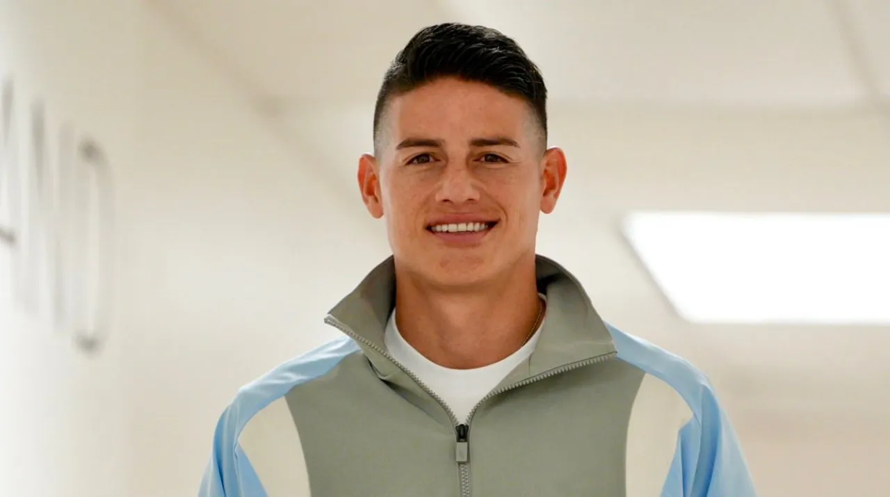 James llegó a la concentración de la Selección Colombia en Miami. (Foto: X / @FCFSeleccionCol)