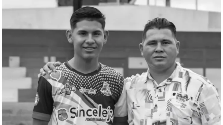 Joel David López Solano y su padre Orangel López Vaquero.