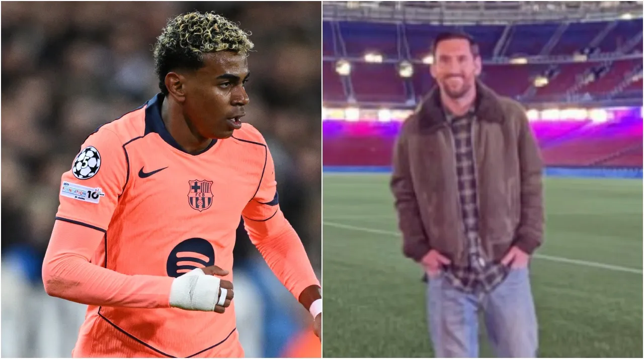 Yamal y un gesto con Messi que sorprendió a todos. (Foto: Getty Images e Instagram / @leomessi)