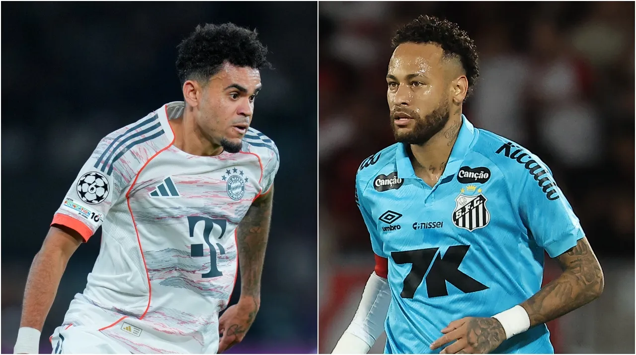 Luis Díaz y Neymar viven realidades diferentes. (Foto: Gety Images)