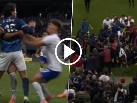 Estados Unidos y Paraguay terminaron a las trompadas su partido amistoso por fecha FIFA