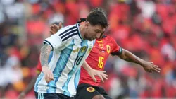 Messi registró un gol y una asistencia en Angola vs. Argentina.