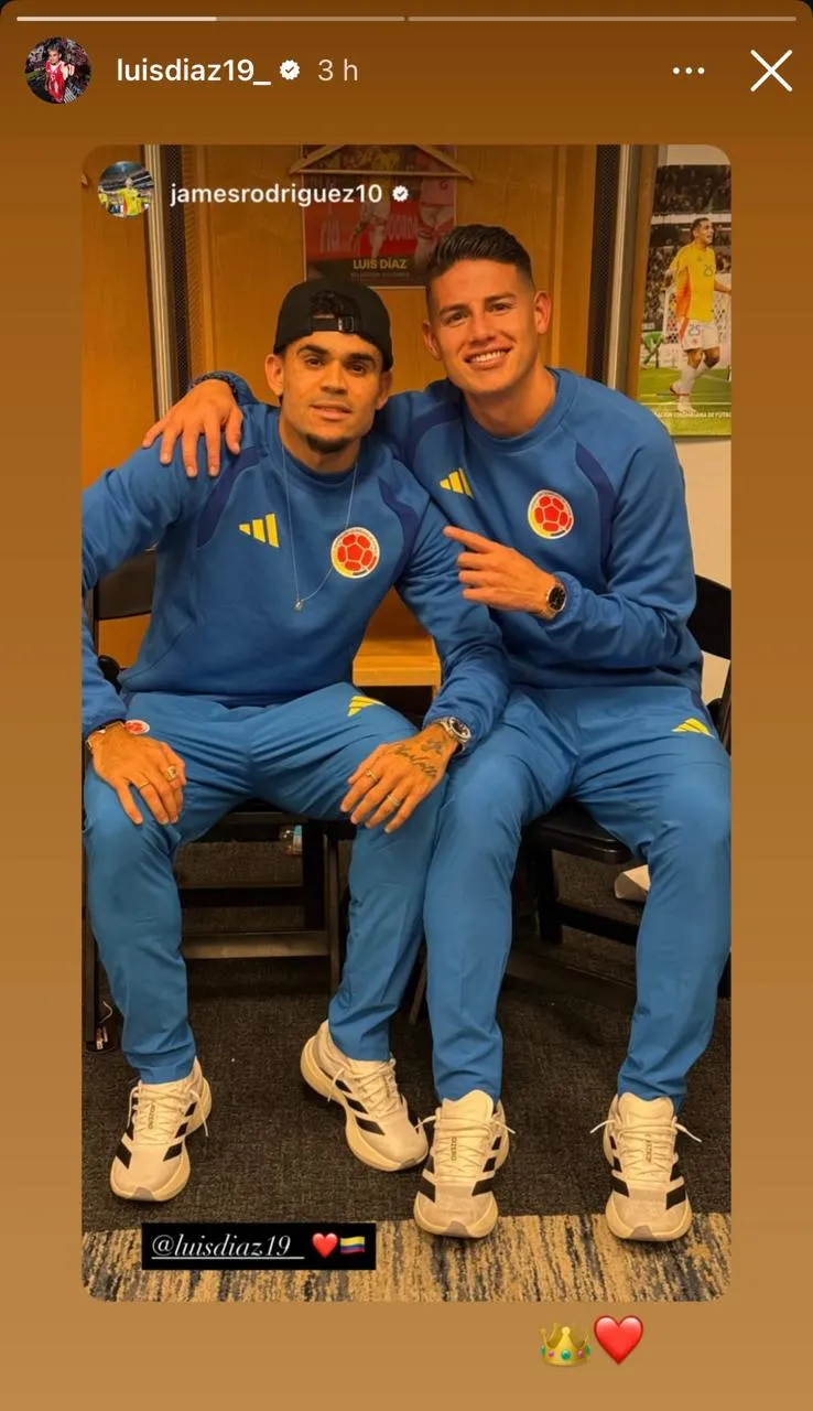 Luis Díaz declaro que James es el rey de la Selección Colombia. (Foto: Instagram / @lusidiaz_19)