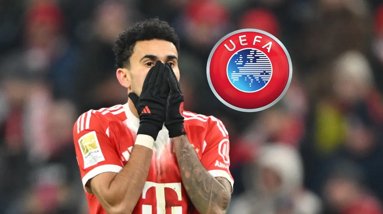 Luis Díaz fue sancionado con tres fechas de suspensión por la UEFA. (Foto: Getty Images y archivo particular)