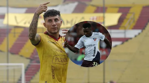 La dura pelea entre Joao Rojas y Leonel Quiñónez que no se vio en TV en el Barcelona vs. Liga de Quito Foto: IMAGO