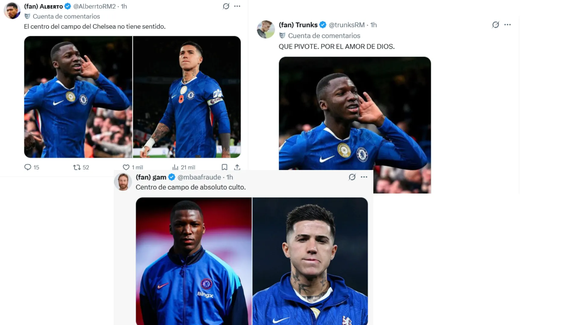 Comentarios de los hinchas para Moisés Caicedo. (Foto: Captura de Pantalla)