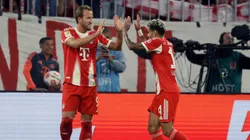 Luis Díaz festeja los anuncios de Harry Kane al Bayern Múnich.