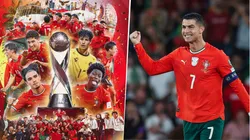 Cristiano Ronaldo felicitó a los jugadores de la Selección de Portugal Sub 17 por el título en el Mundial de Qatar 2025.