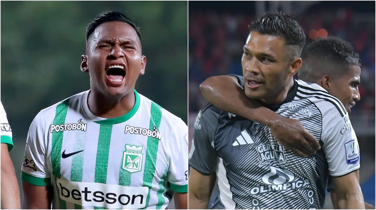 Morelos y Gutiérrez tuvieron un cruce de insultos en Nacional vs. Junior. (Foto: Vizzor Image)