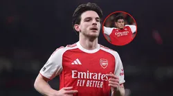 El enojo de Declan Rice con Piero Hincapié