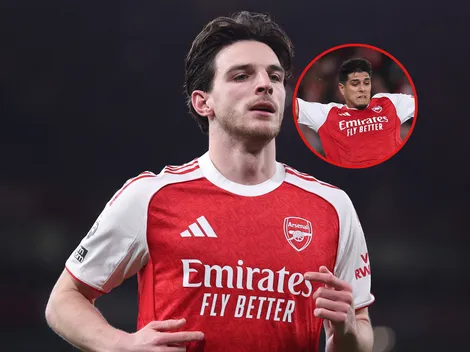 VIDEO | El viral enojo de Declan Rice con Piero Hincapié y los otros jugadores de Arsenal