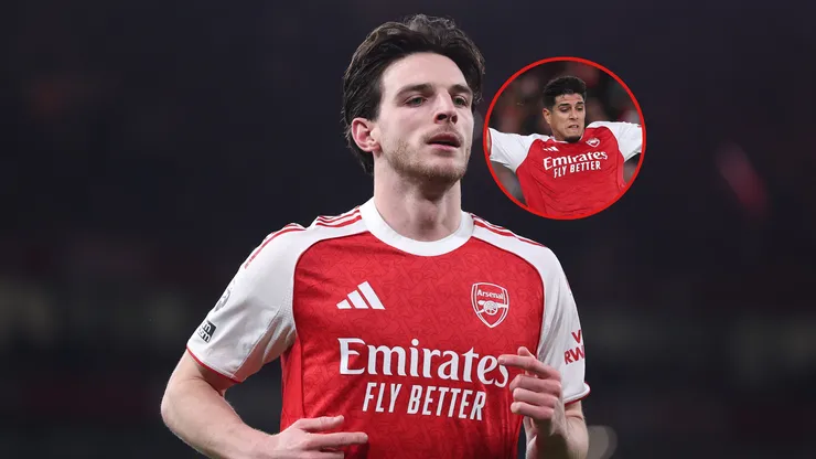 El enojo de Declan Rice con Piero Hincapié