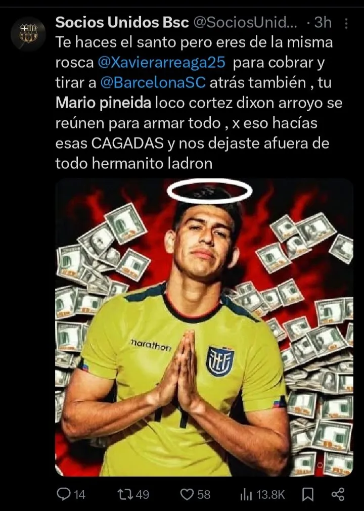 Amenazas a jugadores de Barcelona.