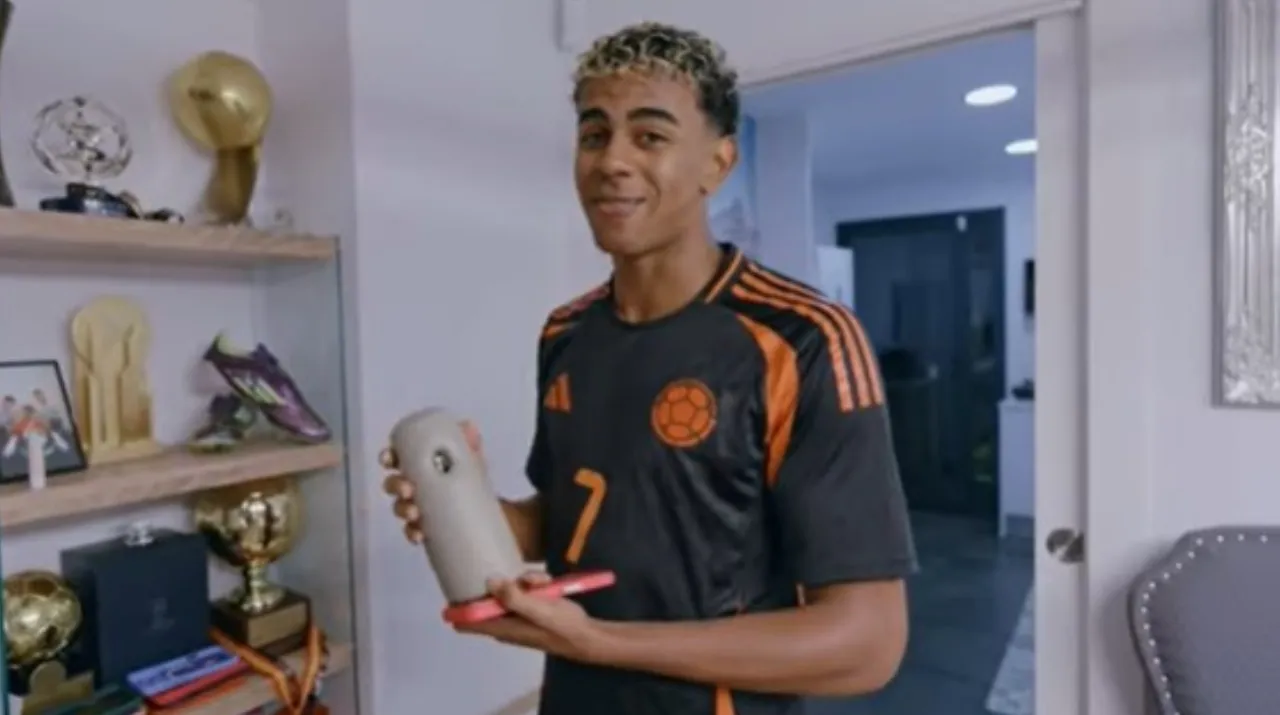 Lamine Yamal apareció con la camiseta de Luis Díaz y la Selección Colombia
