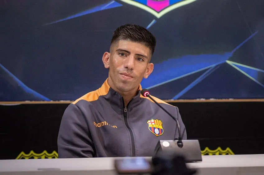 Oyola no seguirá en Barcelona SC para 2026. (Foto: @BarcelonaSC)