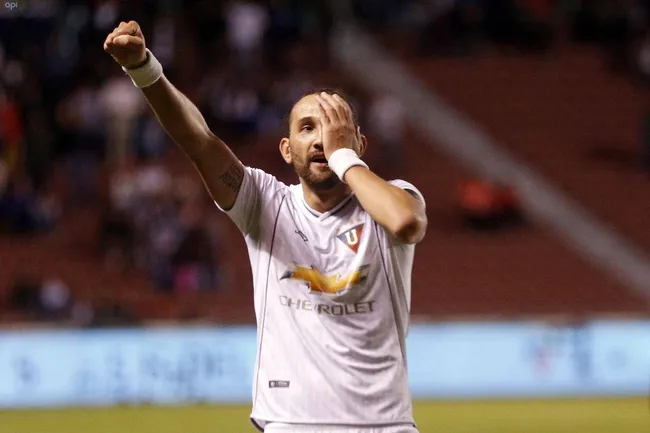 Hernán Barcos dejó Liga de Quito en el 2018.