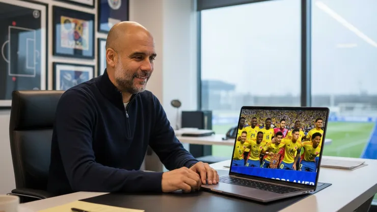 Ahora Pep Guardiola quiere a dos colombianos en el Manchester City Foto: Gemini - Google IA