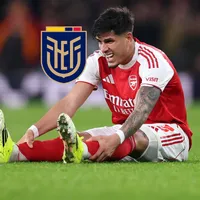 Todo Ecuador preocupado: Piero Hincapié se fue lesionado en el partido de Arsenal vs Liverpool