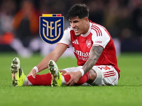 Todo Ecuador preocupado: Piero Hincapié se fue lesionado en el partido de Arsenal vs Liverpool