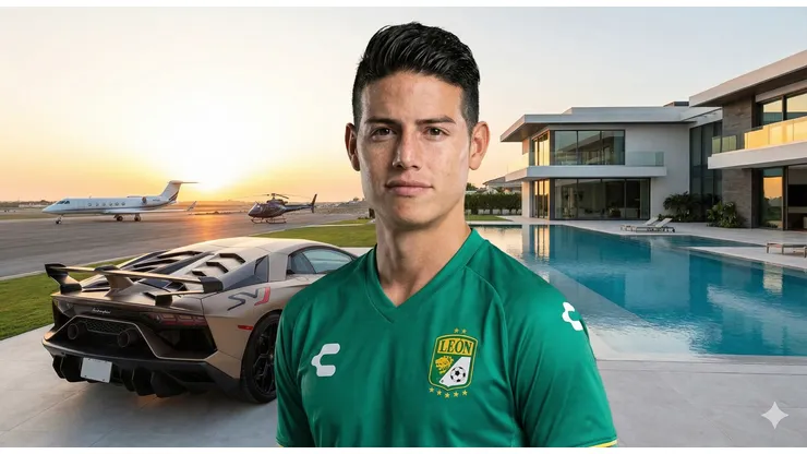 Los lujos que pidió James Rodríguez en León. Imagen generada por IA