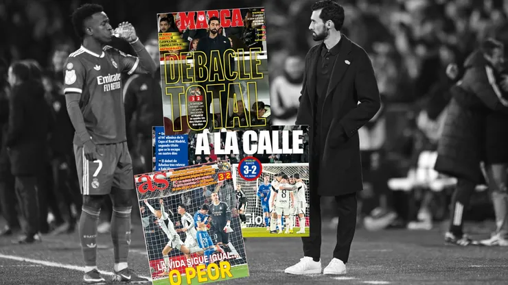 La prensa destroza al Real Madrid tras eliminación en Copa del Rey.