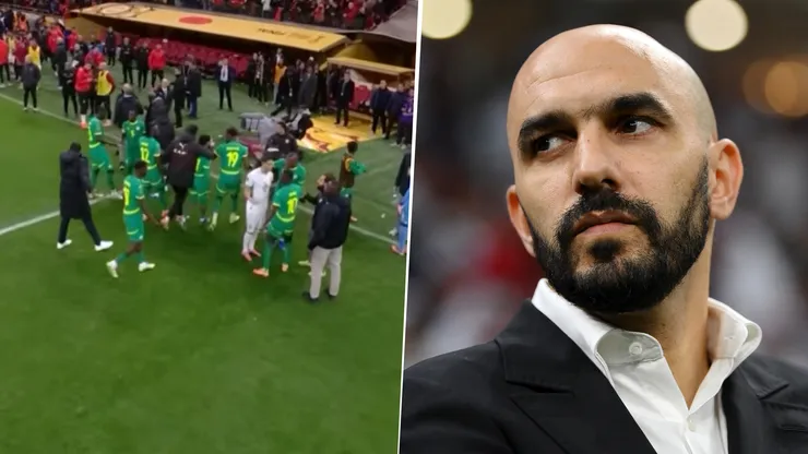 Walid Regragui criticó a Pape Thiaw por su decisión de sacar a los jugadores de Senegal del campo de juego durante la Final de la Copa Africana.