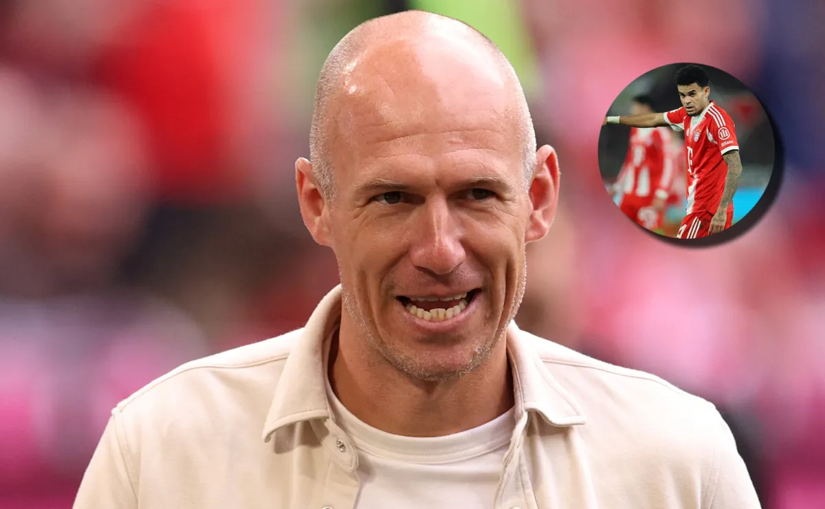 La reacción de Arjen Robben al ser comparado con Luis Díaz: “No me gusta”