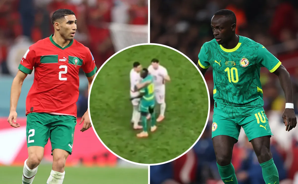 Copa Africana: acusan a Sadio Mané y Achraf Hakimi de arreglar el penal de Brahim Díaz