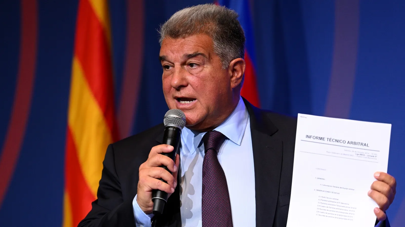 Joan Laporta declaró recientemente por el Caso Negreira: GETTY
