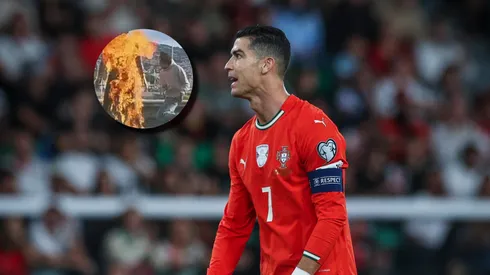 Vandalizaron estatua de CR7 en Portugal.