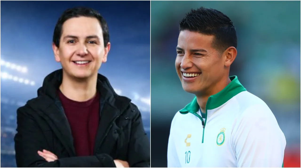 Arango habló de la posible llegada de James a Millonarios. (Foto: X / @guilloarango y Getty Images)