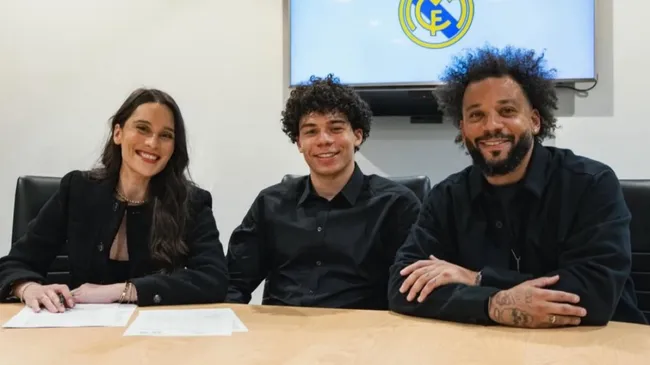 Enzo, hijo de Marcelo, firmó su primer contrato con Real Madrid: GETTY