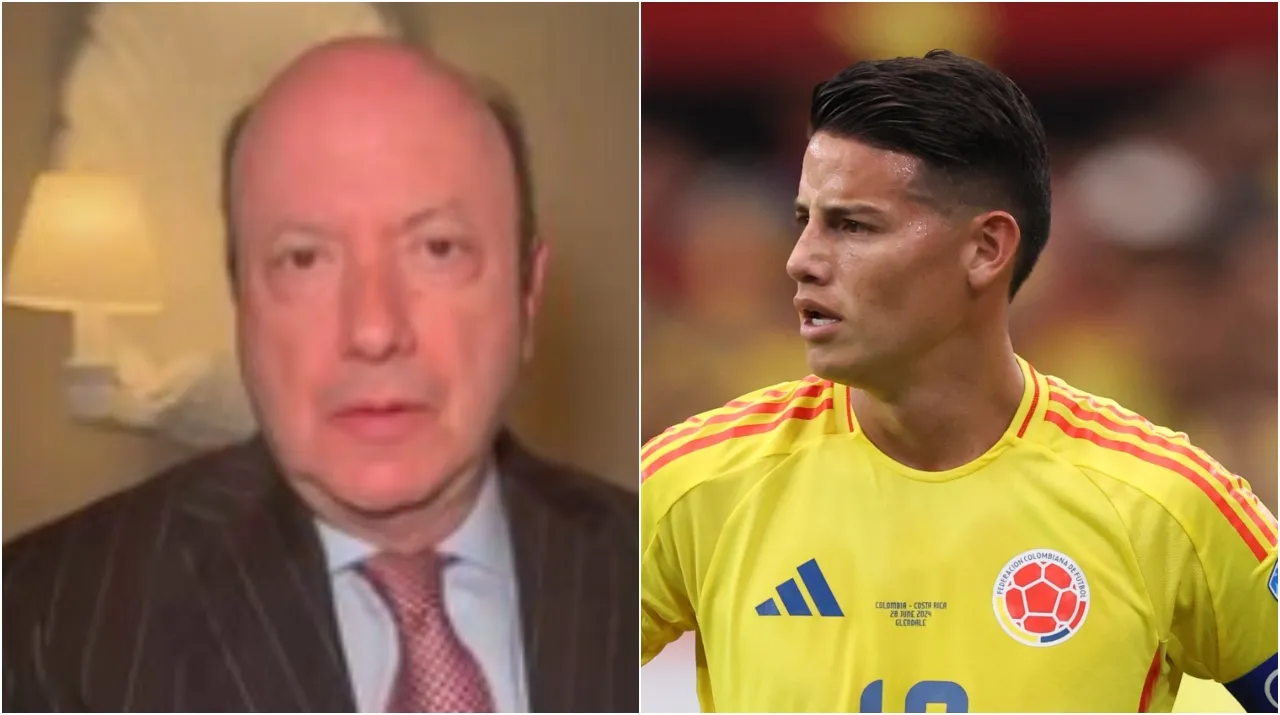 Julio Sánchez Cristo habló de la llegada de James a Millonarios. (Foto: X / @jsanchezcristo y Getty Images)