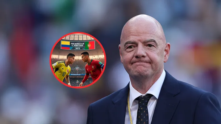El presidente de la FIFA habló del duelo Colombia vs. Portugal.