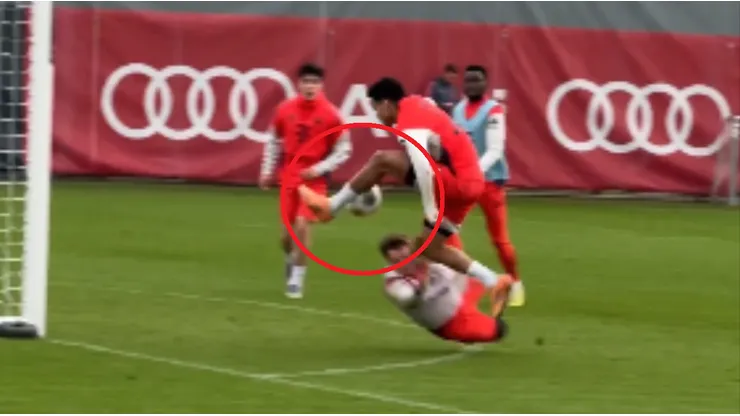Luis Díaz y un gol imposible en la práctica de Bayern.