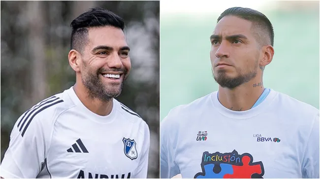 Falcao y Arango jugarán en la Liga Colombiana. (Foto: X / @MillosFCoficial y Getty Images)