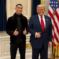 La foto con Cristiano Ronaldo que Trump ya tiene en su despacho