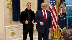 Trump tiene en su despacho esta foto con CR7.