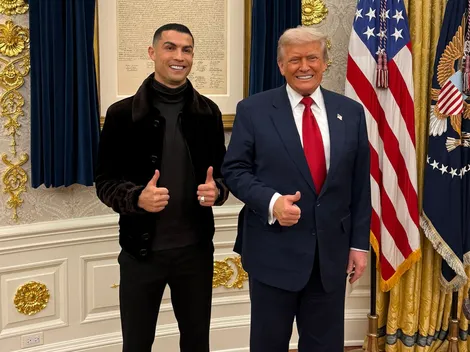 La foto con Cristiano Ronaldo que Trump ya tiene en su despacho