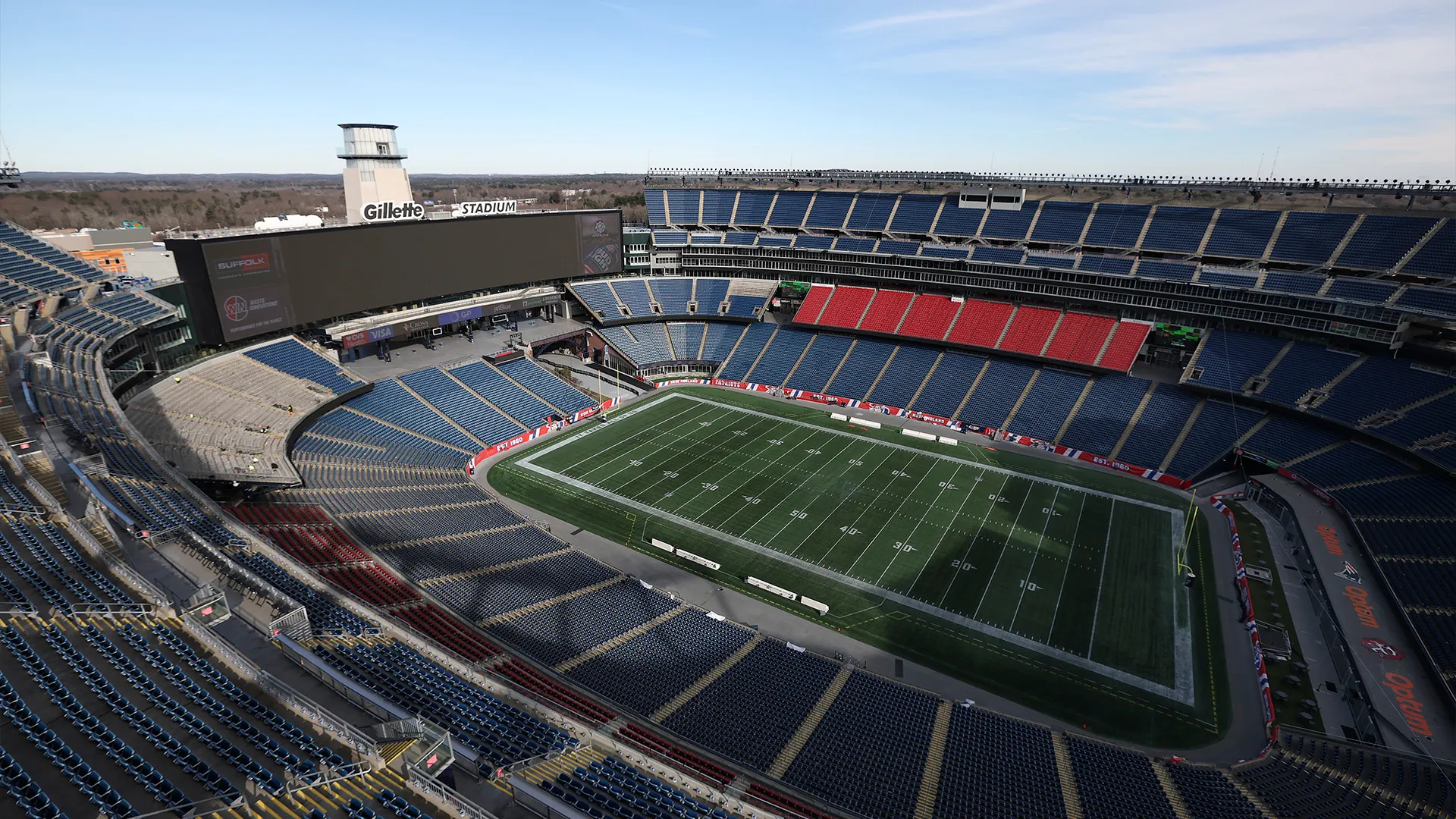 Gillette Stadium.