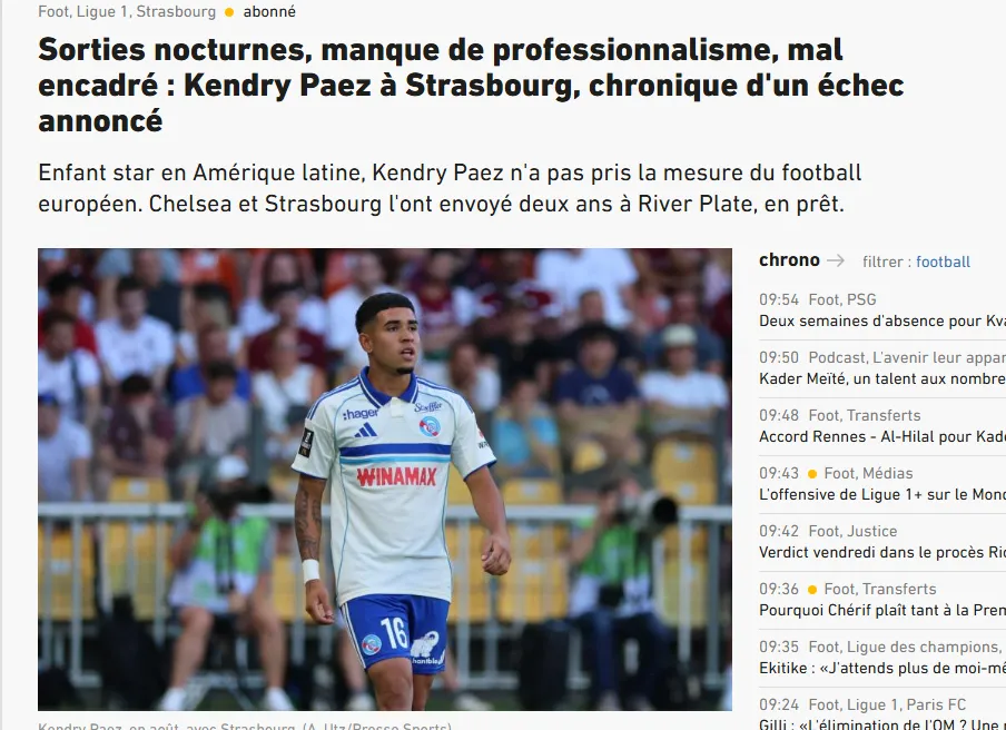 Artículo de L’ Equipe.