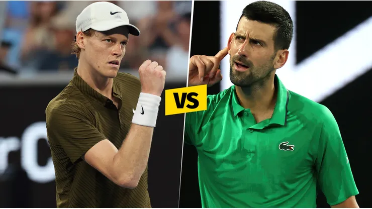 Horarios y canales para ver el partido de Sinner vs Djokovic