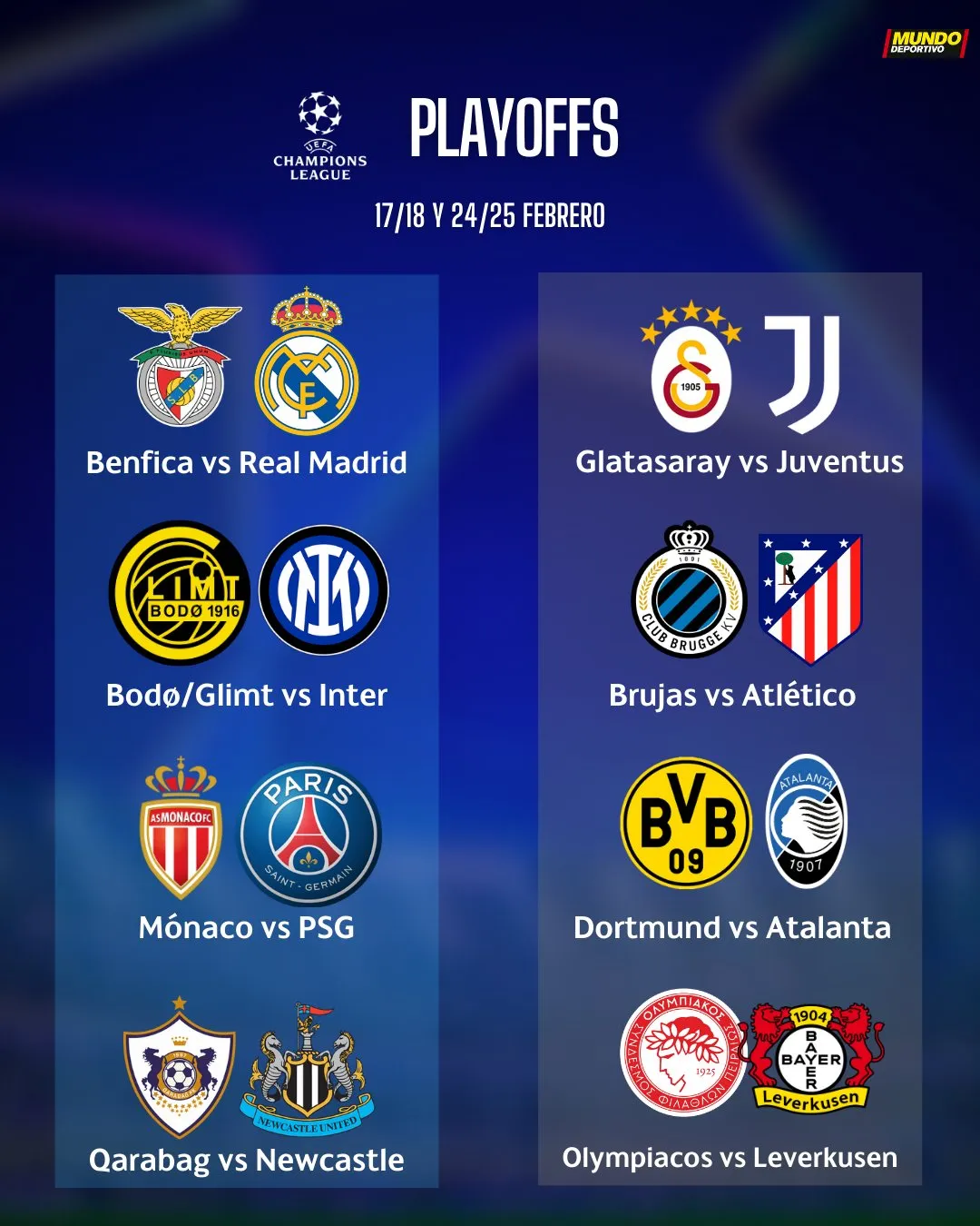 playoffs champions league