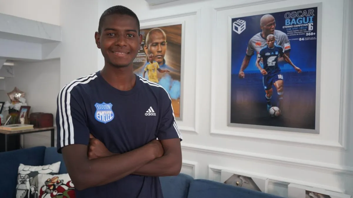 Diogo Bagüí es hijo de la leyenda de Emelec, Oscar Bagüí. (Foto: Primicias)