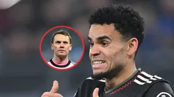 Manuel Neuer criticó el rendimiento del Bayern y Luis Díaz respondió.