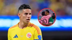 James Rodríguez, Leo Messi y Edwin Cardona.