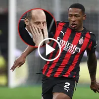 VIDEO | El monumental cabreo de Allegri con Pervis Estupiñán tras un pase de tacón