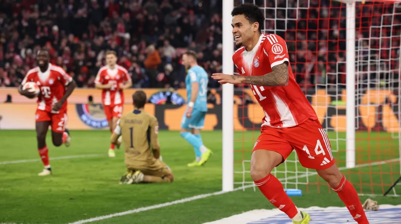El segundo gol de Luis Díaz ante Hoffenheim. (Foto: Getty Images)